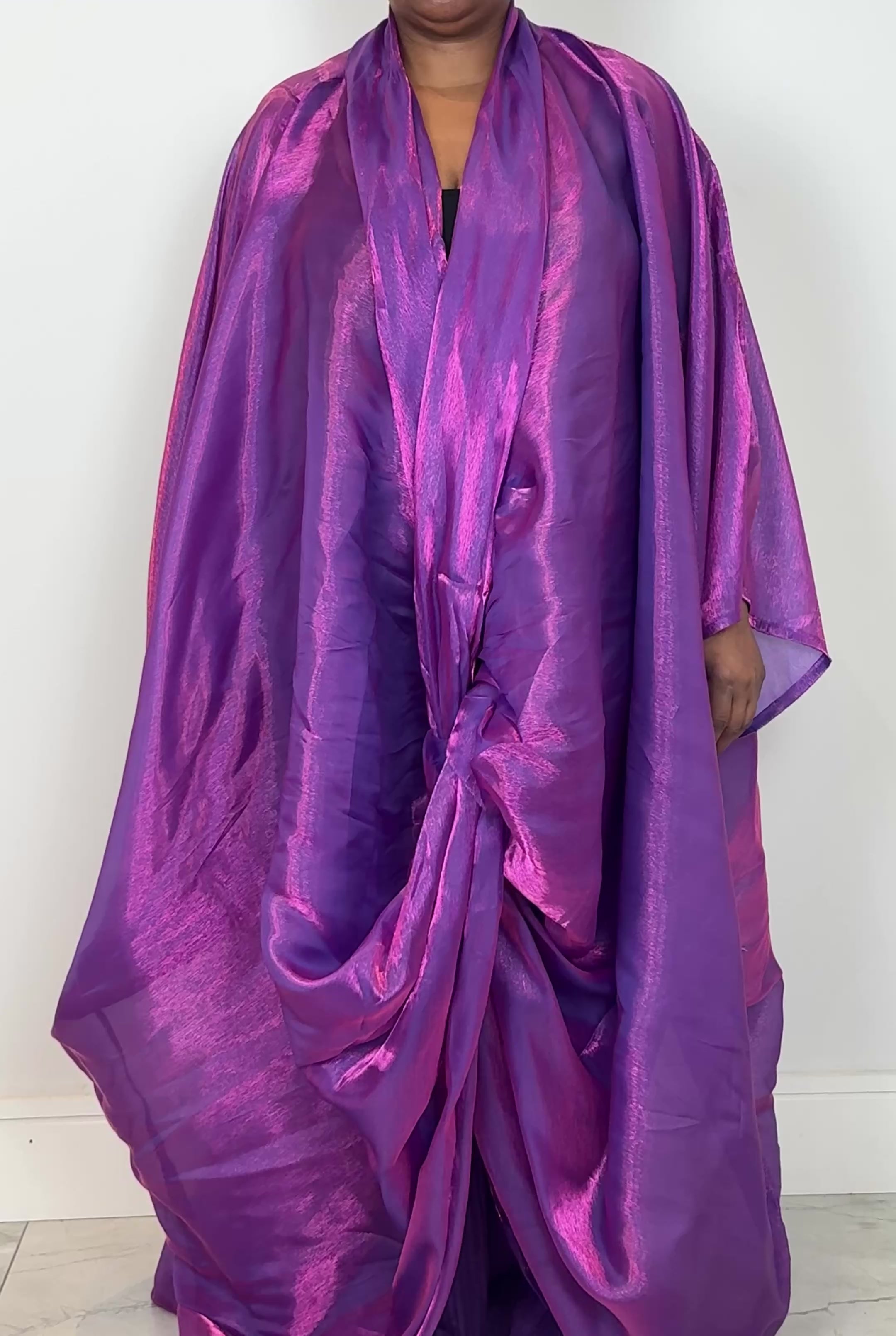 Purple Chiffon Bubu Dress